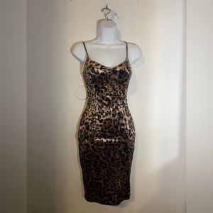 Cheetah/leopard print dress